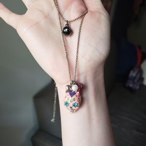 Betsey Johnson Sugar Skull Necklace